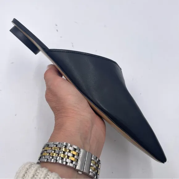 NEW Everlane Black Leather Day Mule in Size 10