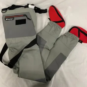 NEW FROGG TOGGS Youth Hellbender Pro Stockingfoot Chest Wader Grey Size L