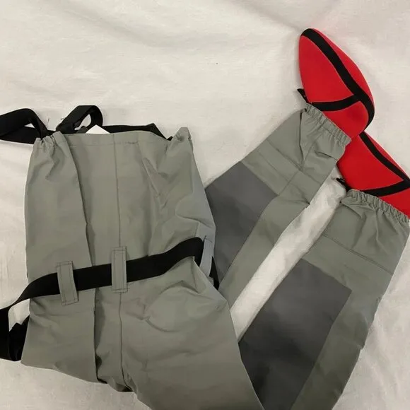 NEW FROGG TOGGS Youth Hellbender Pro Stockingfoot Chest Wader Grey Size L