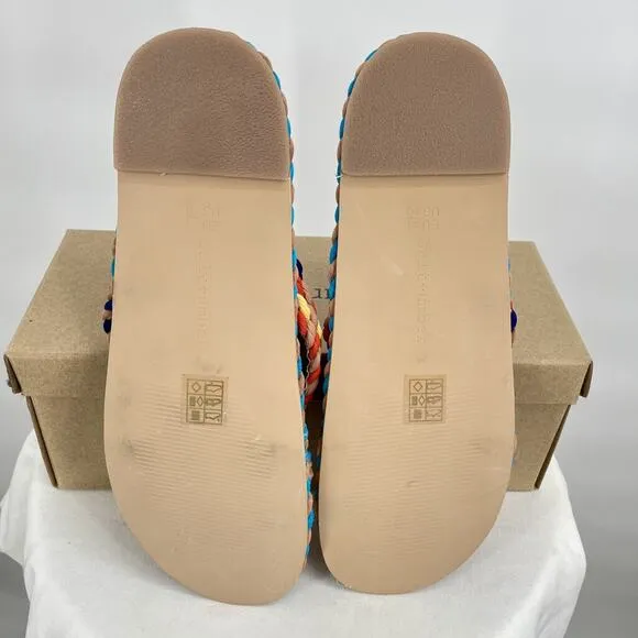 New in Box Salt   Umber Sierra Rope Sandal in Rainbow Women's Size EU41/US10