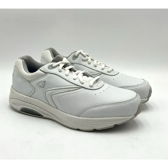 NEW InStride Newport Lace Women's Walking Shoes White US Size 9 WIDE (9002 W)