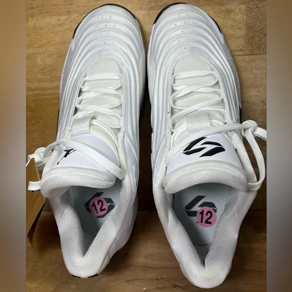 NEW Jordan Luka 3 TB Mens Sz 12 Basketball Shoes Sneakers White Black FQ7453-100