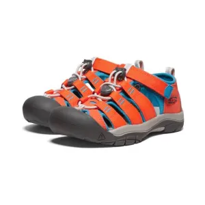 NEW KEEN boy's newport h2 sandals in orange/blue