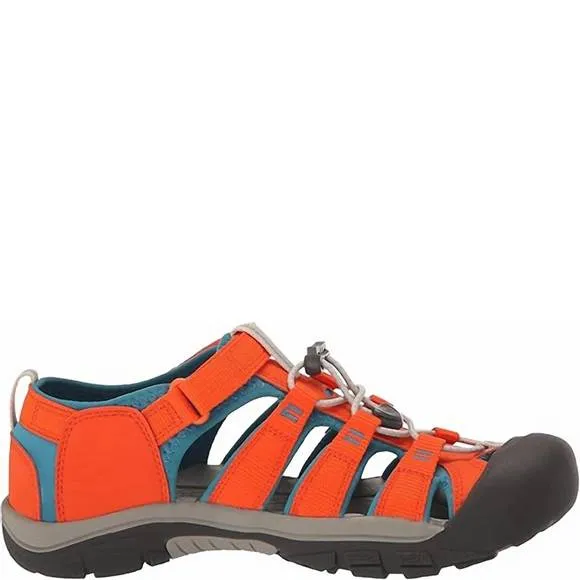 NEW KEEN boy's newport h2 sandals in orange/blue