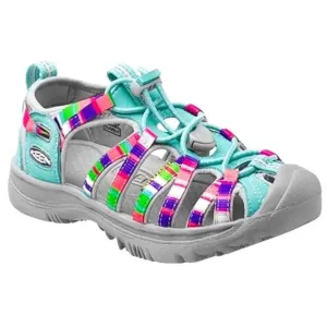New KEEN Kids' Whisper Raya Fusion Water Sandal Quick Dry Teal Pink Size 4