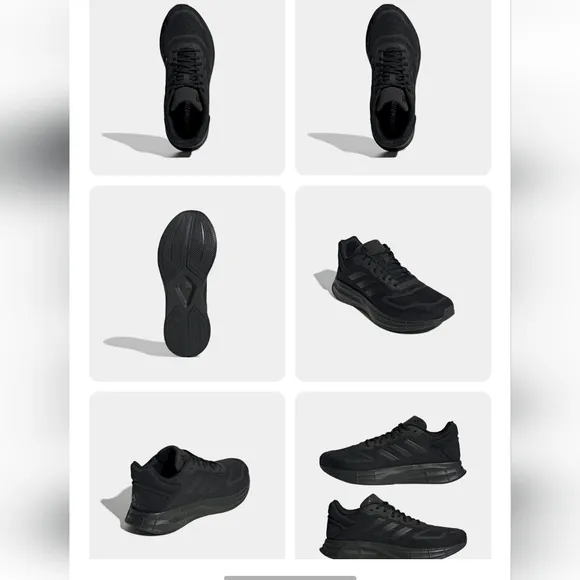NEW Men's black/black Size 11.5 Adidas Duramo 10 Sneakers
