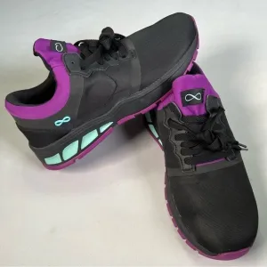 New nb Cherokee Infinity Fly Black Neon Purple Sneakers Nursing Shoe Womens 8