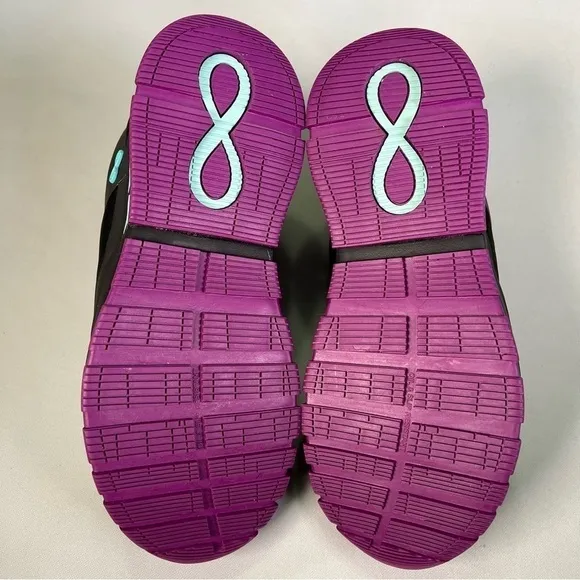 New nb Cherokee Infinity Fly Black Neon Purple Sneakers Nursing Shoe Womens 8