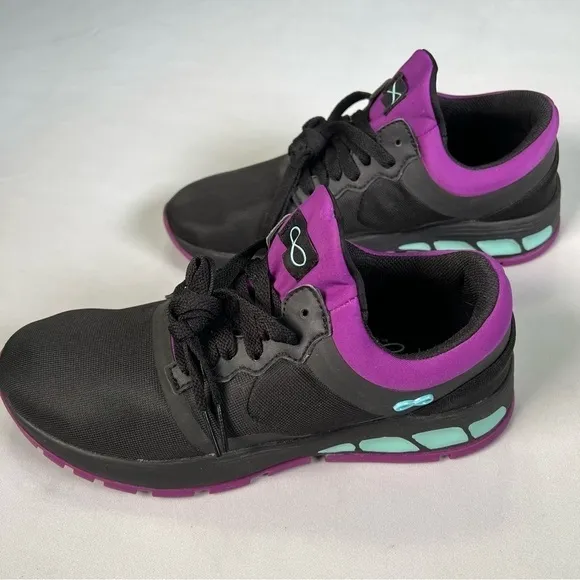 New nb Cherokee Infinity Fly Black Neon Purple Sneakers Nursing Shoe Womens 8