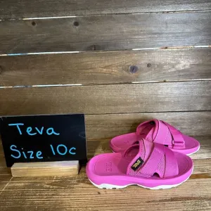 New NIB Little Kids Teva Hurricane Verge Purple Outdoor Slides Sandals Size 10 C