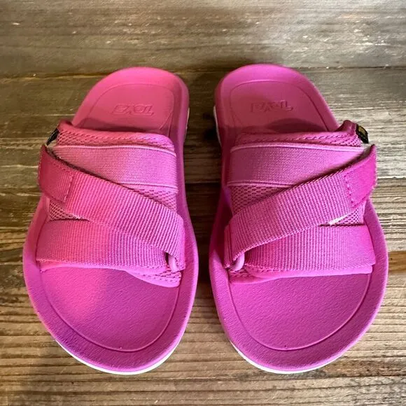 New NIB Little Kids Teva Hurricane Verge Purple Outdoor Slides Sandals Size 10 C
