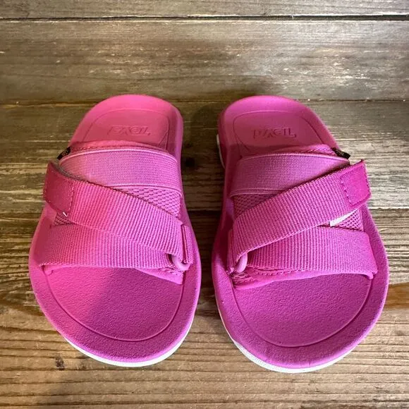 New NIB Little Kids Teva Hurricane Verge Purple Outdoor Slides Sandals Size 8‎ C