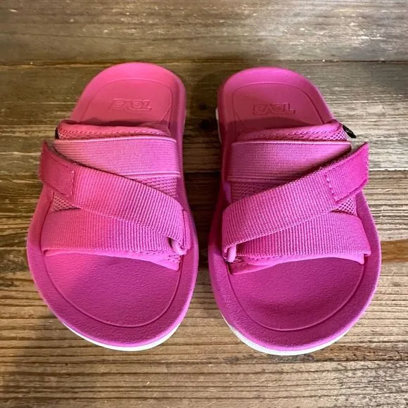 New NIB Little Kids Teva‎ Hurricane Verge Purple Outdoor Slides Sandals Size 9 C