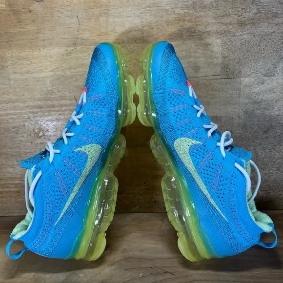 NEW NIke Air Vapormax 2023 FK Mens Sz 13 Shoes Sneakers Blue Citron Yellow