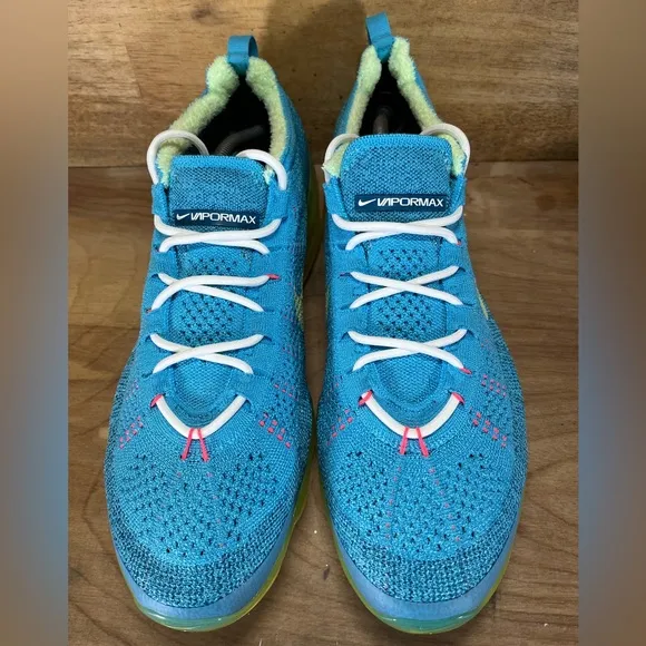 NEW NIke Air Vapormax 2023 FK Mens Sz 13 Shoes Sneakers Blue Citron Yellow