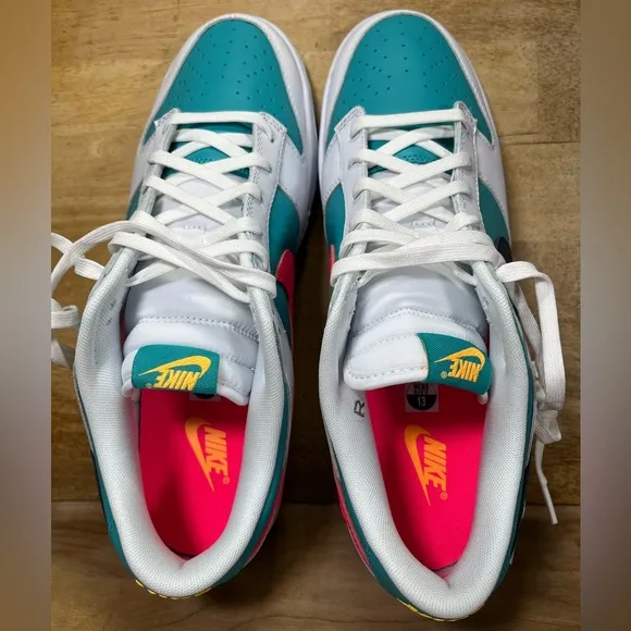 NEW Nike Dunk RETRO Low Dusty Cactus Mens Size 13 Shoes Sneakers Thunder Blue