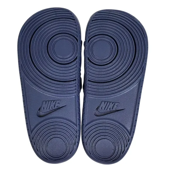 New Nike mens offcourt adjust slide sandals thunder blue white summer vacation