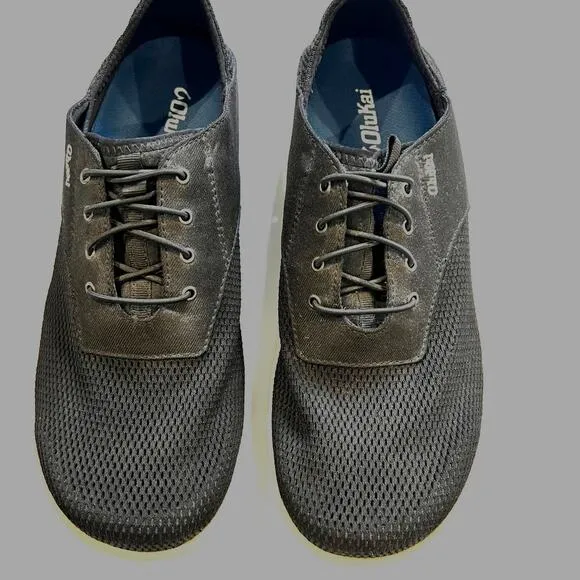 New Olukai Nohea Moku Men's All Day Boat Shoes No-tie laces SZ 10