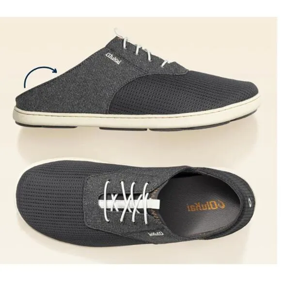 New Olukai Nohea Moku Men's All Day Boat Shoes No-tie laces SZ 10
