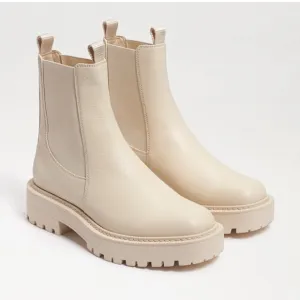 NEW Sam Edelman Modern Ivory Laguna Women's Chelsea Boots Size 9.5W Waterproof