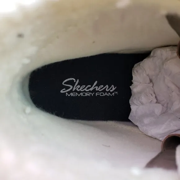NEW Skechers Jagged Pond Womens Size 5 Black Taupe Waterproof Duck Boots 167286