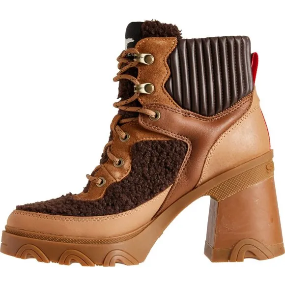 new Sorel Brex Heel Cozy Boots - Waterproof, Leather For Women Tawny Buff 663sn