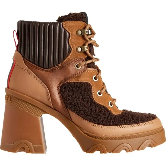 new Sorel Brex Heel Cozy Boots - Waterproof, Leather For Women Tawny Buff 663sn