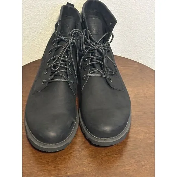 NEW Sorel Men's Madson II Field Waterproof Leather Chukka‎ Boots Size 15 Black