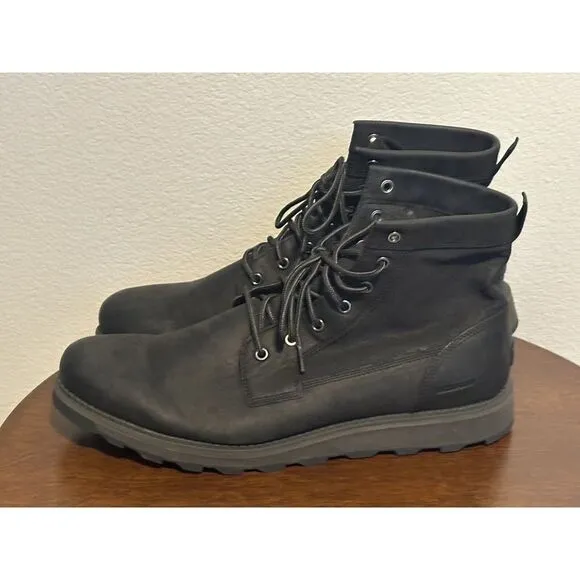 NEW Sorel Men's Madson II Field Waterproof Leather Chukka‎ Boots Size 15 Black