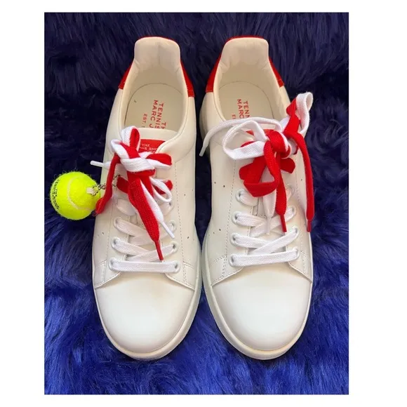New! THE MARC JACOBS Leather Tennis Shoes Sneakes