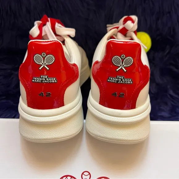 New! THE MARC JACOBS Leather Tennis Shoes Sneakes