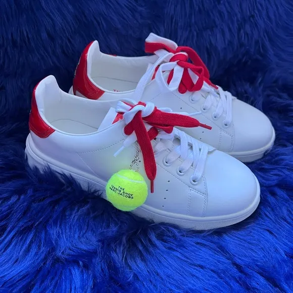 New! THE MARC JACOBS Leather Tennis Shoes Sneakes