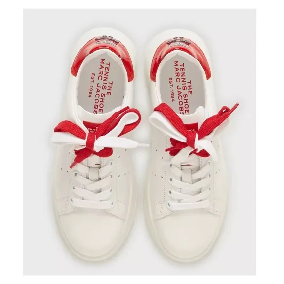 New! THE MARC JACOBS Leather Tennis Shoes Sneakes
