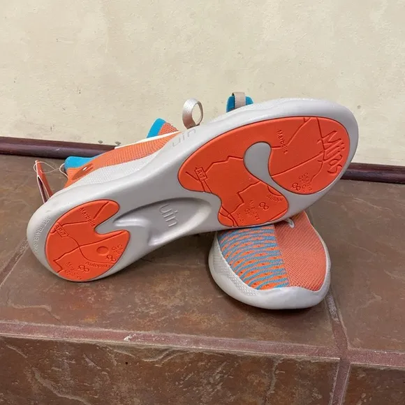 New! UIN Mijas Knitted Orange &amp; Blue shoes size 10 Men’s