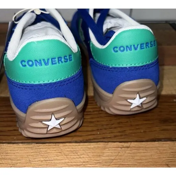 New Women’s Converse Run Star Trainer Lifestyle Sneakers Ox Blue / Green A10372C