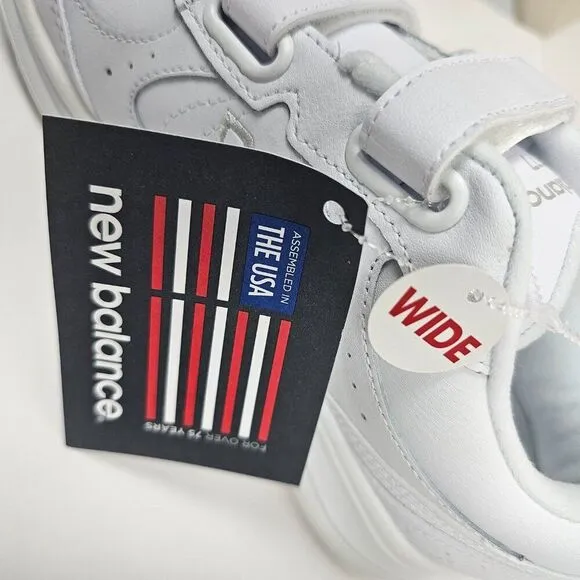 New Balance 577 Walking Tennis Shoes DSL-2 White Women Size 7 1/2 2E EE XWide