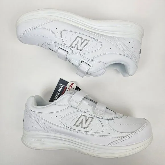 New Balance 577 Walking Tennis Shoes DSL-2 White Women Size 7 1/2 2E EE XWide