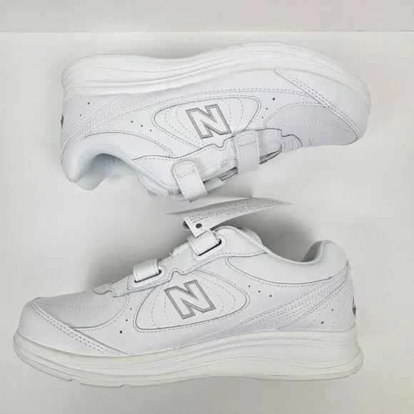 New Balance 577 Walking Tennis Shoes DSL-2 White Women Size 7 1/2 2E EE XWide
