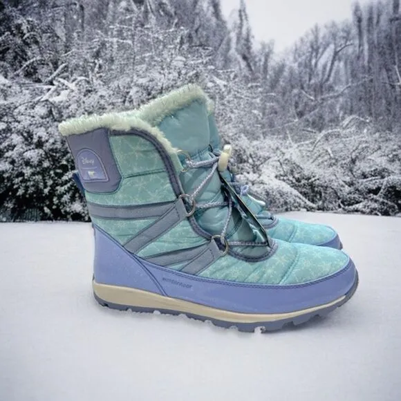 New Sorel boots Whitney youth 7 girls blue purple silver