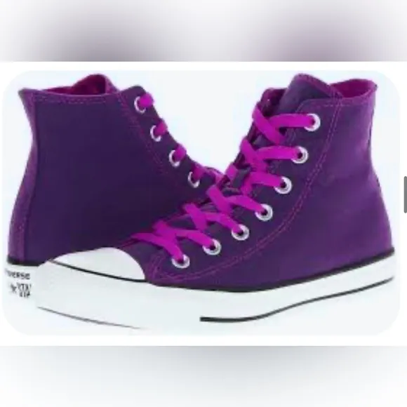 NIB Converse Chuck Taylor all star neon purple fuchsia high top sneakers shoes