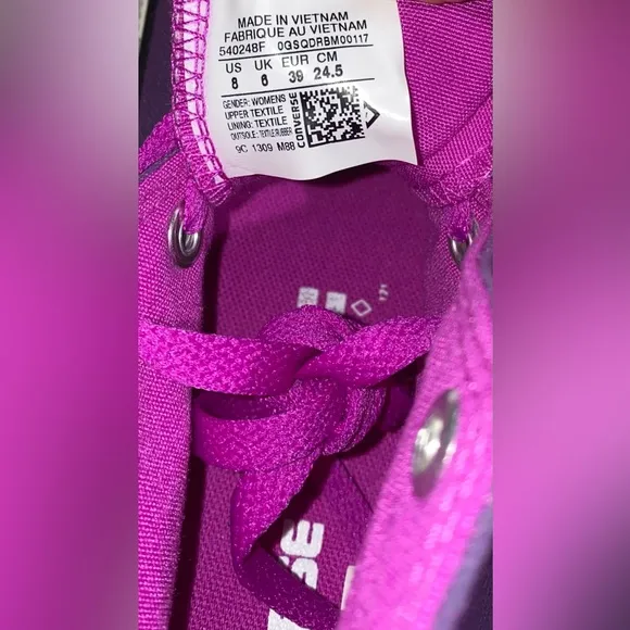 NIB Converse Chuck Taylor all star neon purple fuchsia high top sneakers shoes