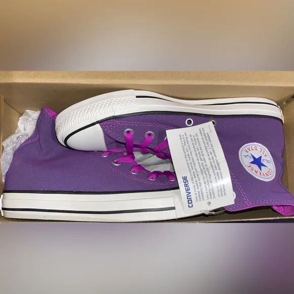 NIB Converse Chuck Taylor all star neon purple fuchsia high top sneakers shoes
