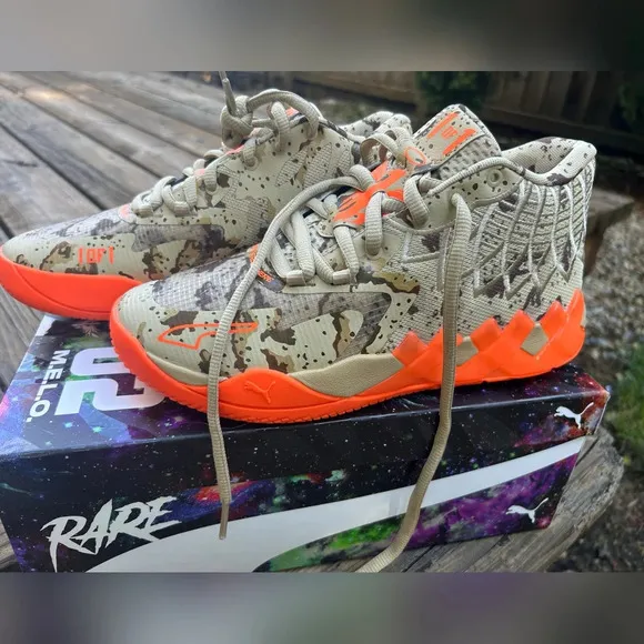 NIB PUMA x LAMELO BALL MB.01 Digital Camo Big Kids' Basketball Shoes  Si…