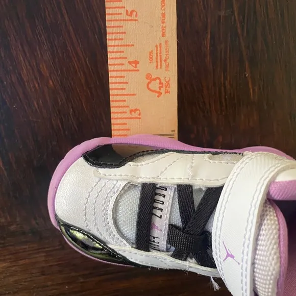 Nice! Baby 4C Jordan Sneakers Purple White Black Toddler Shoes Comfy Sneakers