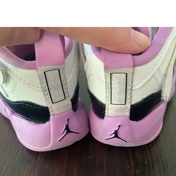Nice! Baby 4C Jordan Sneakers Purple White Black Toddler Shoes Comfy Sneakers
