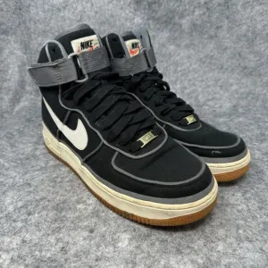 Nike Air Force 1 07 LV8 High Shoes Mens Size 10.5 Black Orange‎ Gum Basketball