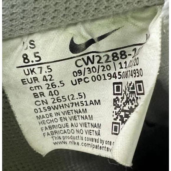 Nike Air Force 1 07’ Shoes Mens Size 8.5 White Sneakers Athletic Lace Up Sports