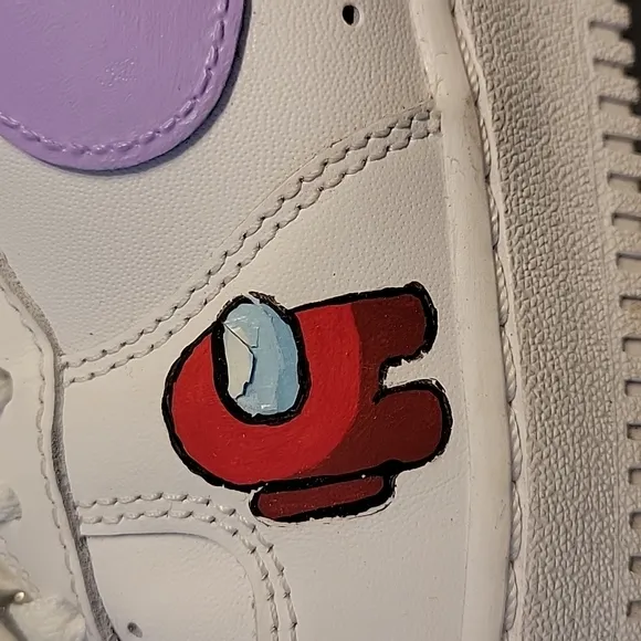 Nike Air Force 1 Hand-Painted Among Us
