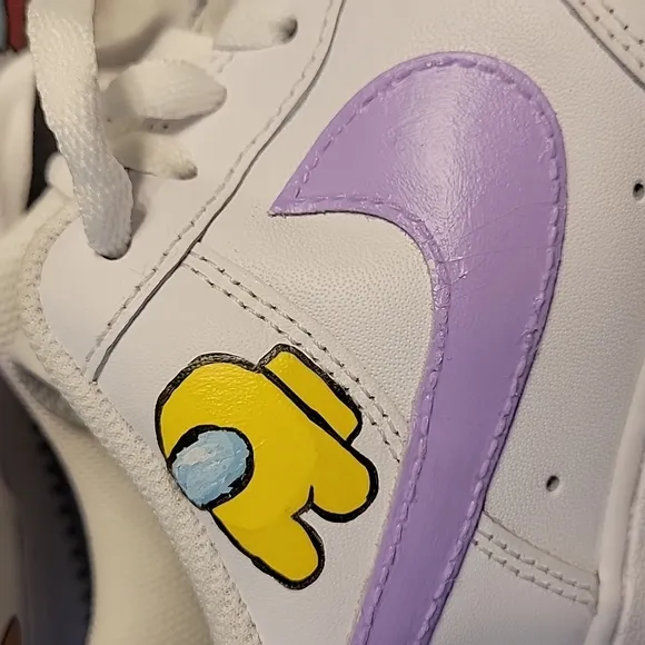 Nike Air Force 1 Hand-Painted Among Us