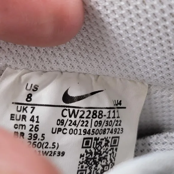 Nike Air Force 1 Low Triple White Mens 8